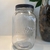 Pote de Vidro Redondo com Tampa Preta Metal 1,45ml