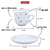 Xícara Para Café Com Pires de Porcelana Formiguinha 90ml - 6 peças - loja online