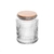 Porta Mantimento de Vidro com Tampa de Bambu Lines 530ml - Wolff