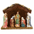 Presépio de Porcelana 6 Figuras de 9cm e Casa 20cm - Natal Magizi