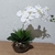 Arranjo Completo de Orquídea Branca Com Vaso de Vidro Incolor - comprar online