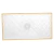 Travessa para Servir de Cristal Fio de Ouro Deli Diamond 28,5cm x 14,5cm x 2cm - Lyor na internet