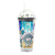 Copo Decorativo de Plástico com Canudo e Luz Led Astronauta 460ml - Lyor