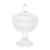 Potiche Decorativo de Cristal com Pé Lys 14cm x 22cm - Wolff - Lojas Prado
