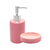 Conjunto 2 Peças para Banheiro de Cerâmica Essência Rosa - Wolff