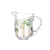Jarra de Cristal Vidro Palm Hand Paiting 1,5L - Lyor - comprar online