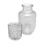 Moringa de Vidro com Copo Treliça 500ml/145ml - Wolff