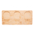 Conjunto 3 Petisqueiras com Bandeja de Bambu 25cm x 12cm x 4cm - Lyor na internet