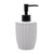 Porta Sabonete Liquido Luxo Lavabo em Cerâmica Branco 330ml na internet