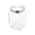 Porta Mantimento de Vidro com Tampa de Aço Quadrado 1,6L - Wolff