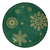 Jogo de Pratos de Cerâmica Raso de Jantar Christmas Flake 29cm - Alleanza