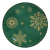 Jogo de Pratos de Cerâmica Raso de Jantar Christmas Flake 29cm - Alleanza