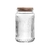 Porta Mantimento de Vidro com Tampa de Bambu Lines 750ml - Wolff - comprar online