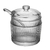 Açucareiro com Colher e Tampa Lines 10cm x 7,5cm Vidro - Wolff - comprar online