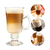 Conjunto 6 Taças de Cappuccino de Vidro com Pé 250ml - Lyor - comprar online