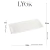 Travessa Retangular de Cristal Coração 30cm x 13cm x 3cm - Lyor