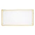 Travessa para Servir de Cristal Fio de Ouro Deli Diamond 28,5cm x 14,5cm x 2cm - Lyor - loja online