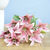 Buquê Artificial de Lírios Rosa -35cm - loja online