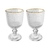 Conjunto 2 Taças de Vidro com Fio de Ouro Lines 380ml - Wolff - comprar online