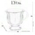 Xícara de Cristal Arcade 142ml - Lyor - comprar online