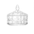 Potiche de Cristal Deli Diamond 13cm x 13cm x 12cm - Lyor - comprar online