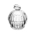 Potiche de Cristal Butterfly 8cm x 8cm x 9,5cm - Wolff - comprar online