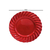 Sousplat de Natal Borda Wave Vermelho - 33cm YANGZI - comprar online