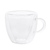 Conjunto 2 Xícaras de Café Parede Dupla de Vidro Borossilicato Hibisco 75ml - Lyor na internet