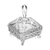 Potiche com Pé de Cristal Paladium 16cm x 20cm - Lyor - comprar online