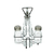 Conjunto 4 Peças Galheteiro de Vidro com Suporte de Metal Preto 200ml/80ml - Lyor - comprar online