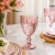 Taça De Vidro Diamond Para Suco Agua e bebidas Bali Pink - 340ml - comprar online