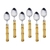 Faqueiro 24 Peças Inox com Cabo de Bambu - Wolff - comprar online