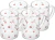 Conjunto 4 Canecas De Vidro Cherry Cereja Borossilicato 200ml - Lyor