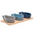 Conjunto 3 Petisqueiras com Bandeja de Bambu 25cm x 12cm x 4cm - Lyor