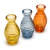 Kit de 3 Vasos Decorativo em Vidro Mini Colorido 5,2X5,2X10,9cm Tuut na internet