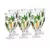 Conjunto 6 Taças de Cristal Palm Tree Handpaint 450ml - Wolff