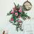Pendente Galhos de Flores Rosas Artificial Para Arranjo Permanente -65cm