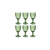 Imagem do Jogo De 6 Taças de Vidro 340ml Diamant Verde - Ke Home