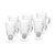 Jogo Taças de Cappuccino de Vidro com Pé 250ml - Lyor