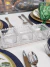 Conjunto 3 Petisqueiras com Bandeja de Cristal Coração 30cm x 13cm Lyor