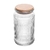 Porta Mantimento de Vidro com Tampa de Bambu Lines 950ml - Wolff