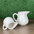 Kit 2 Leiteiras de Porcelana Clean Branca 90ml + 190ml - Lyor - comprar online