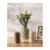 Vaso de Vidro e Fibra Natural 12,5cm x 22,5cm - Wolff - comprar online