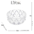 Imagem do Centro de Mesa de Cristal Deli Diamond 18cm x 10cm - Lyor