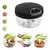 Mini Processador de Alimentos Manual 2 Laminas Preto - Lyor - Lojas Prado