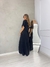 Vestido liso longo e com manga - básico e essencial - loja online