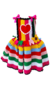 Vestido crochê Infantil junino - comprar online