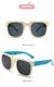 Óculos de Sol Dobráveis Infantil - Proteção UV400, Design Quadrado e Colorido para Meninos e Meninas.