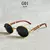 Óculos de Sol Oval Feminino 2024 - Design de Luxo e Estilo Vintage | Lentes de Alta Qualidade | Perfeito para Looks Modernos e Clássicos - Sunset Por do Sol