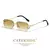 Óculos de Sol Retangular Caterside - Modelo Sem Aro com Lente Gradiente UV400 | Estilo Unissex | Perfeito para Atividade ao Ar livre - Sunset Por do Sol